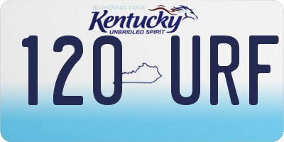 KY license plate 120URF