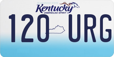 KY license plate 120URG