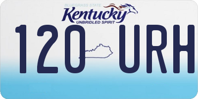 KY license plate 120URH