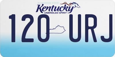 KY license plate 120URJ
