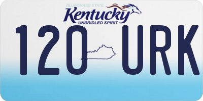 KY license plate 120URK
