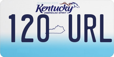 KY license plate 120URL