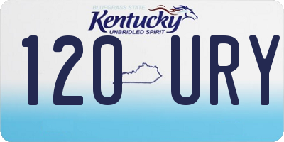 KY license plate 120URY