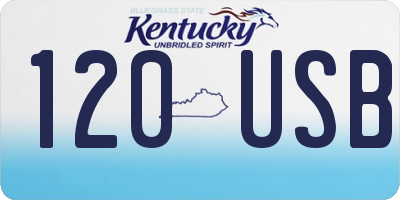 KY license plate 120USB