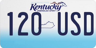 KY license plate 120USD
