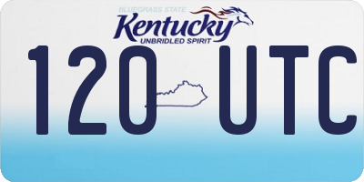 KY license plate 120UTC