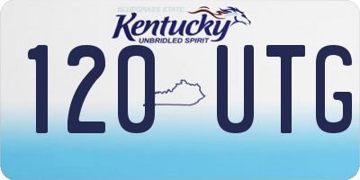 KY license plate 120UTG