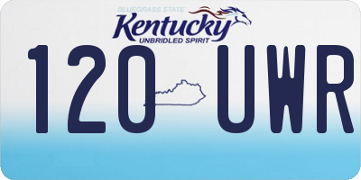 KY license plate 120UWR