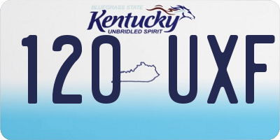 KY license plate 120UXF