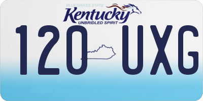 KY license plate 120UXG