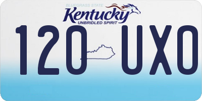 KY license plate 120UXO