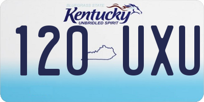 KY license plate 120UXU