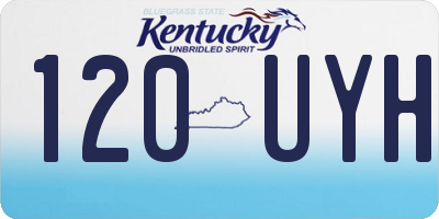 KY license plate 120UYH