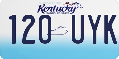KY license plate 120UYK