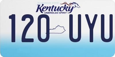 KY license plate 120UYU