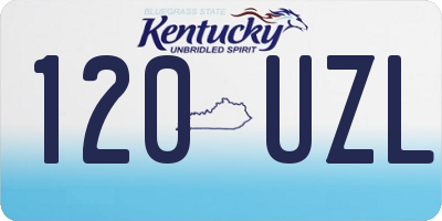 KY license plate 120UZL