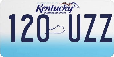 KY license plate 120UZZ