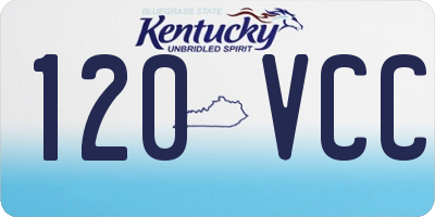 KY license plate 120VCC