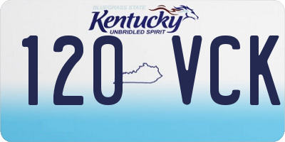 KY license plate 120VCK