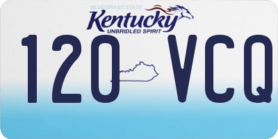 KY license plate 120VCQ