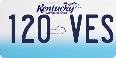 KY license plate 120VES