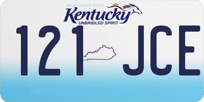 KY license plate 121JCE