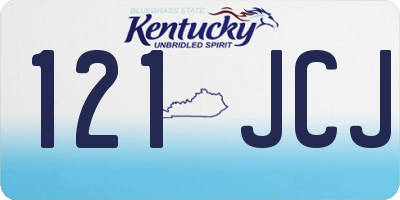 KY license plate 121JCJ