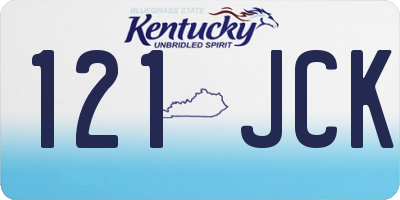 KY license plate 121JCK