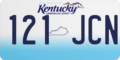 KY license plate 121JCN