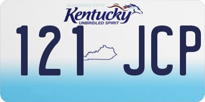 KY license plate 121JCP