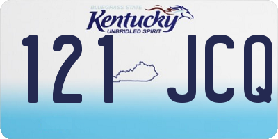 KY license plate 121JCQ