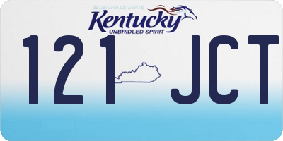 KY license plate 121JCT