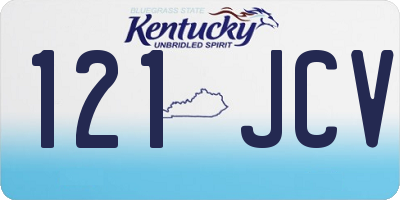 KY license plate 121JCV