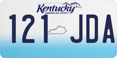 KY license plate 121JDA