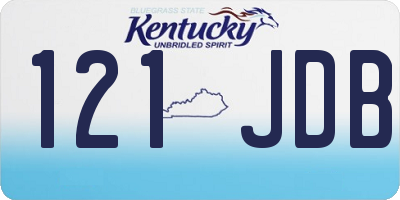 KY license plate 121JDB