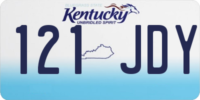 KY license plate 121JDY