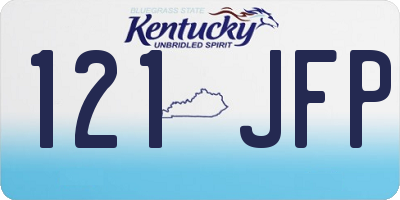 KY license plate 121JFP