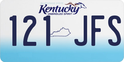 KY license plate 121JFS