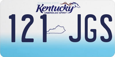 KY license plate 121JGS
