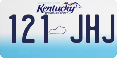 KY license plate 121JHJ