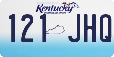 KY license plate 121JHQ