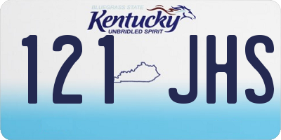 KY license plate 121JHS
