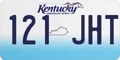 KY license plate 121JHT