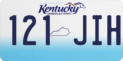 KY license plate 121JIH