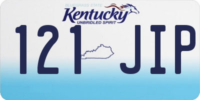 KY license plate 121JIP
