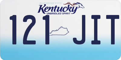 KY license plate 121JIT