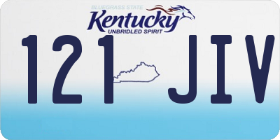 KY license plate 121JIV
