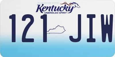 KY license plate 121JIW