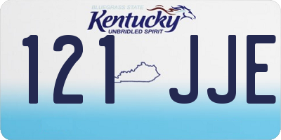 KY license plate 121JJE