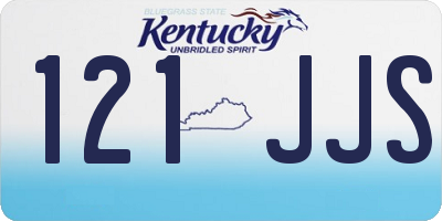 KY license plate 121JJS